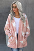 Lapel Collar Scatter Star Fuzzy Coat